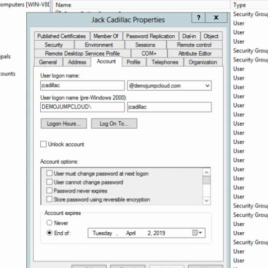 Implementación de seguridad en Active Directory